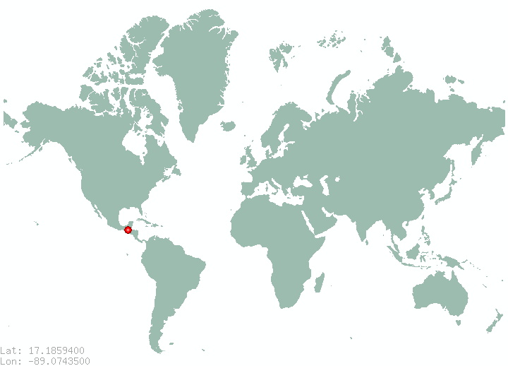 Santa Familia in world map